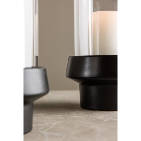 Davida Laterne 15 x 29 cm - Schwarz