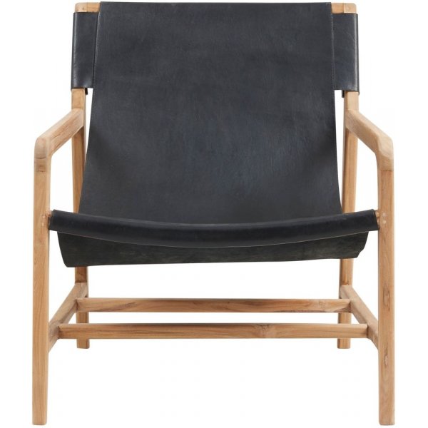 Charleston-Sessel - Teak/schwarz