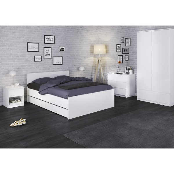 Naia Nachttisch 1 - Wei