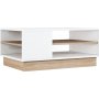 Camilla Couchtisch 90 x 60 cm - Eiche/wei