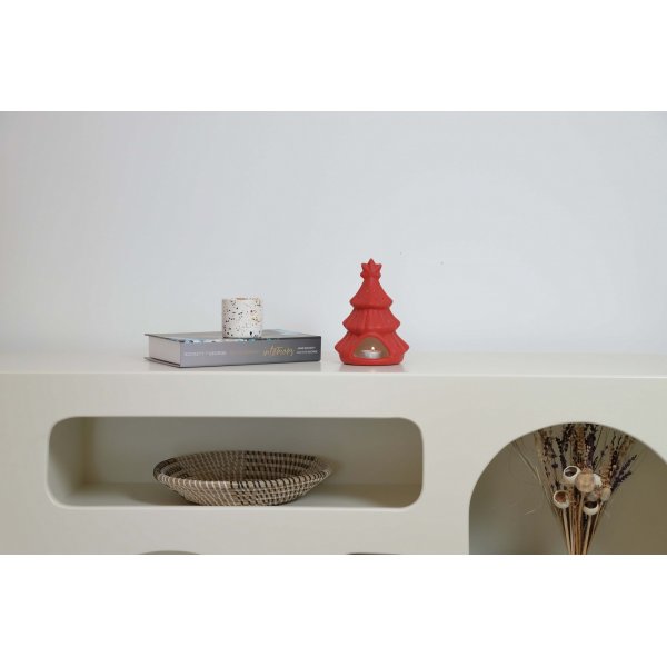 Weihnachtsbaum-Kerzenlaterne - Rot Weihnachtsbaum-Kerzenlaterne - Rot