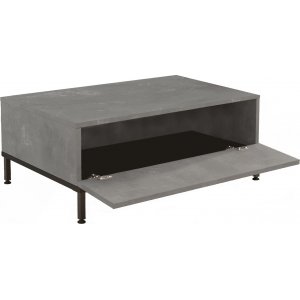 Luvio Couchtisch 31, 90 x 60 cm - Grau/Schwarz