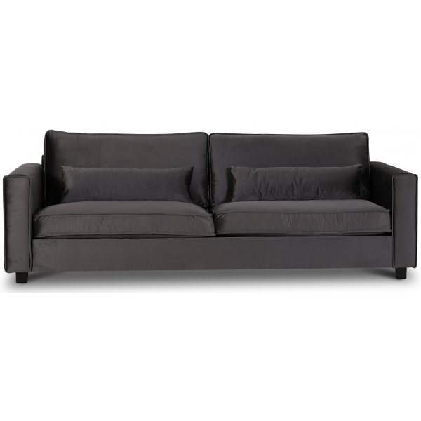Adore Lounge Sofa 4-Sitzer Sofa - Silbergrau (Samt) Adore Lounge Sofa 4-Sitzer Sofa - Silbergrau (Samt)