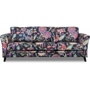 Eker 3-Sitzer-Sofa aus Blumenstoff - Eden Parrot Black