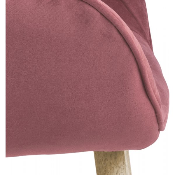 Brooke Sessel - Rosa/Eiche Brooke Sessel - Rosa/Eiche