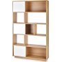 Desert Bcherregal 110 cm - Eiche/wei