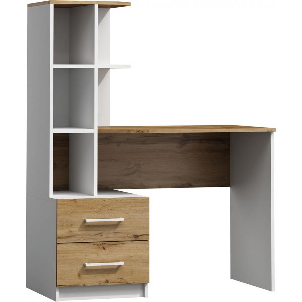 Boro Schreibtisch 160x60 cm - Wotan Eiche/wei