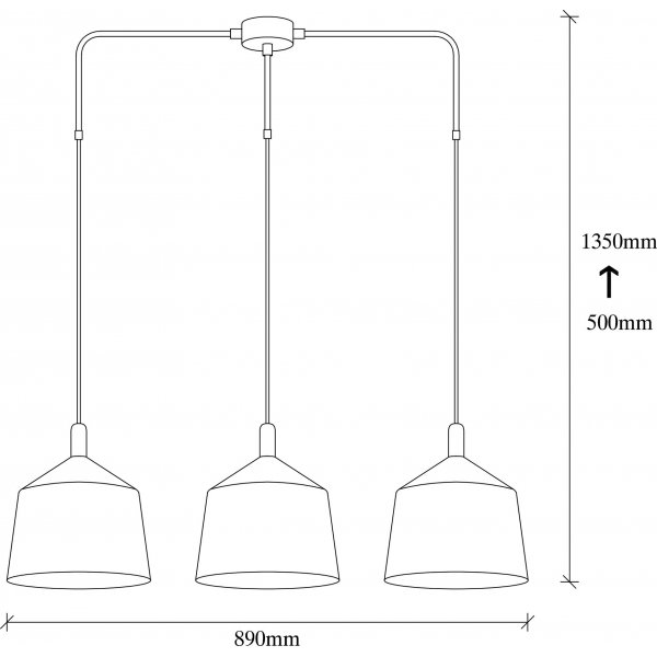Samba Deckenleuchte 3778 - Schwarz/Gold