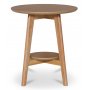 Bridge runder Beistelltisch 50 cm - Eichenfurnier