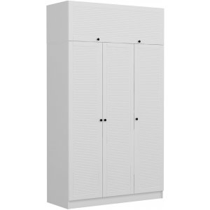 Minar Kleiderschrank 135 x 52 x 190 cm - Wei