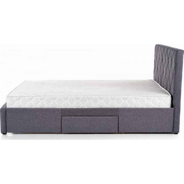 Libbie Bett mit Stauraum - grau