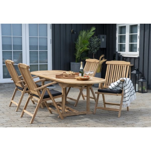 Ovaler Esstisch Salt aus Teakholz 220x100 cm COPY