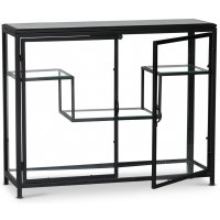 Schrank Winchester - Schwarzes Metall / Glas Schrank Winchester - Schwarzes Metall / Glas