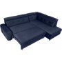Matras Ecksofa mit offenem Ende rechts - Blau