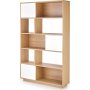 Desert Bcherregal 110 cm - Eiche/wei