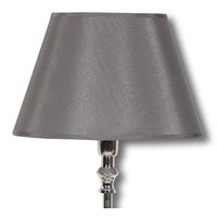 Ovaler Lampenschirm aus Seide 25 cm - Dunkelgrau Ovaler Lampenschirm aus Seide 25 cm - Dunkelgrau