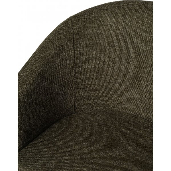 Erik Stuhl aus olivgr�nem Stoff