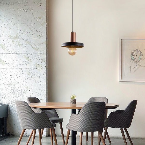 Dodo Deckenleuchte 2521 - Schwarz/Kupfer