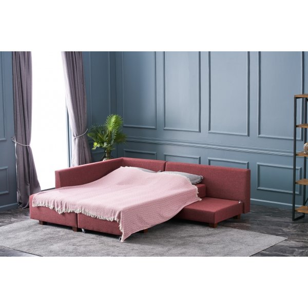Ecksofa Manama - Burgund