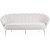 Kingsley 3-Sitzer-Sofa in Samt - Graubeige / Chrom + Mbelpflegeset fr Textilien