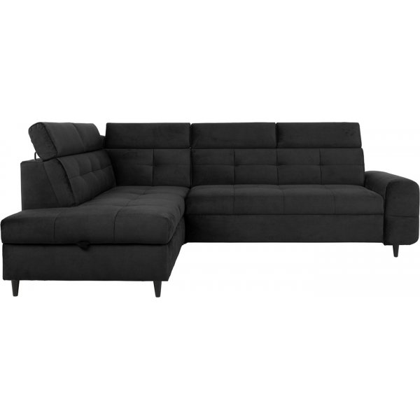 Matras Ecksofa mit offenem Ende links - Schwarz Matras Ecksofa mit offenem Ende links - Schwarz