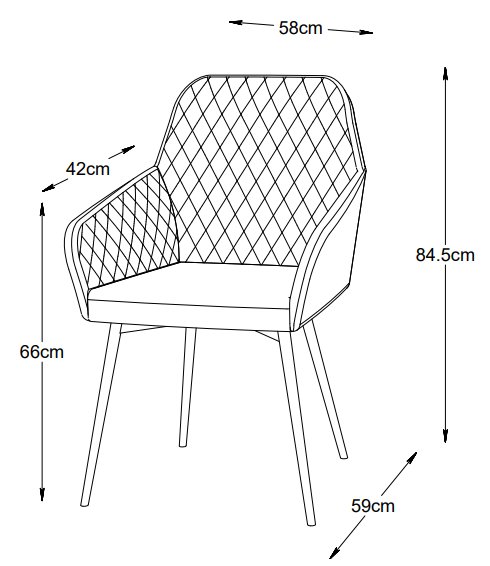 Florida Sessel aus braunem PU