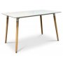 Plaza Esstisch 120 cm - Wei/Holz + Mbelfe