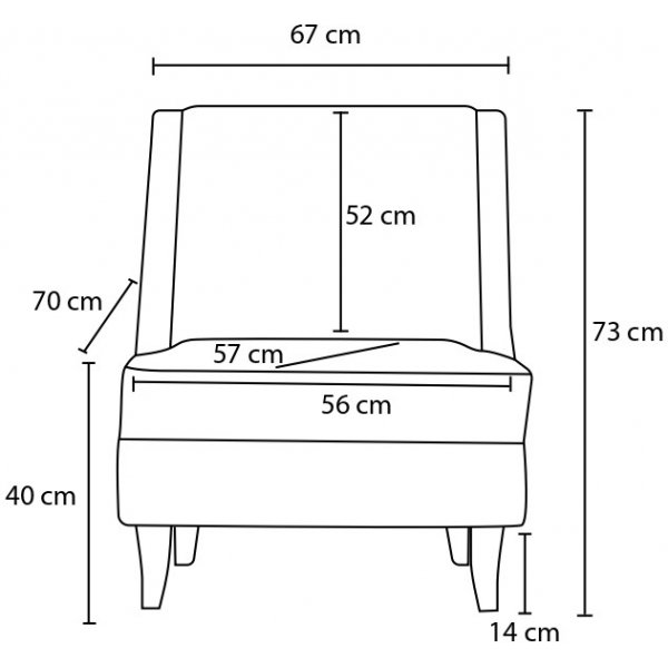 Ella Sessel - Creme Ella Sessel - Creme