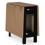 Klapptisch 30/90/150 x 80 cm - schwarz / Eiche