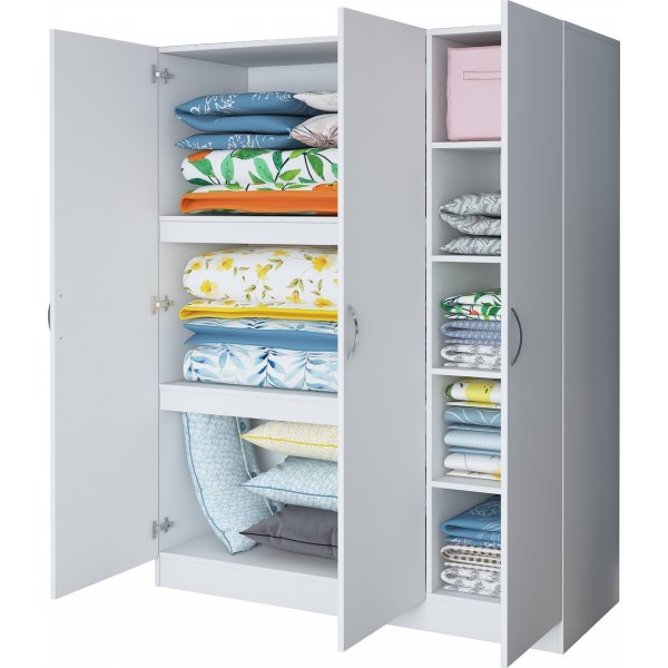 Baden Kleiderschrank 5 - Weiß Baden Kleiderschrank 5 - Weiß