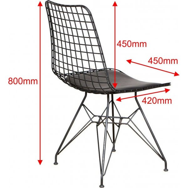 Kafka-Stuhl-Set, 2-tlg. - Schwarz