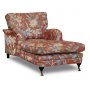 Howard Spirit Diwansessel aus floralem Stoff - Eden Parrot Terracotta