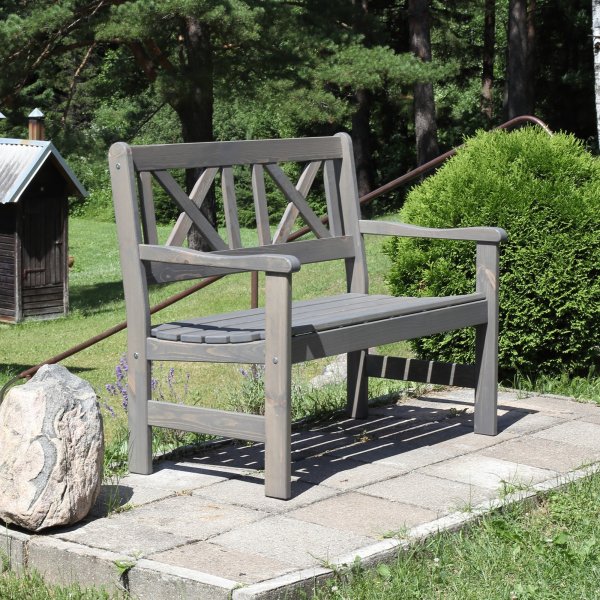 Europa Gartenbank 2-Sitzer - Grau