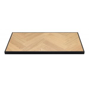 Fishbone-Zusatzbrett 45 x 90 cm - Schwarz / Eiche Fishbone-Zusatzbrett 45 x 90 cm - Schwarz / Eiche