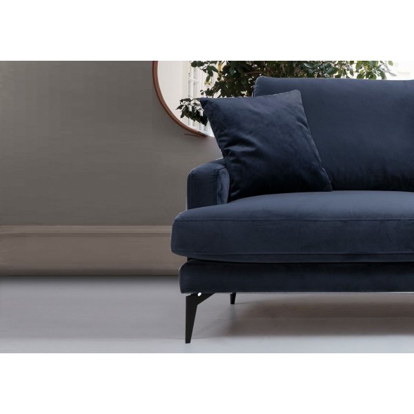 Papira 2-Sitzer-Sofa - Marineblau