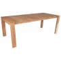 Outdoor-Gruppe: 8 Sthle und Teakholztisch 210 x 90 cm