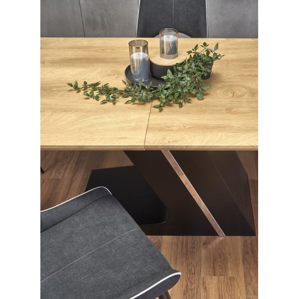 Becca Esstisch 160-220 cm - Eiche/schwarz Becca Esstisch 160-220 cm - Eiche/schwarz