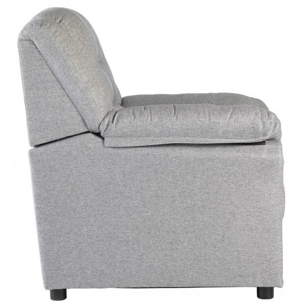 Vera-Sessel aus grauem Stoff
