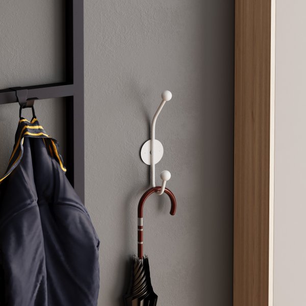 Rhino-Kleiderbügel - Weiß Rhino-Kleiderbügel - Weiß