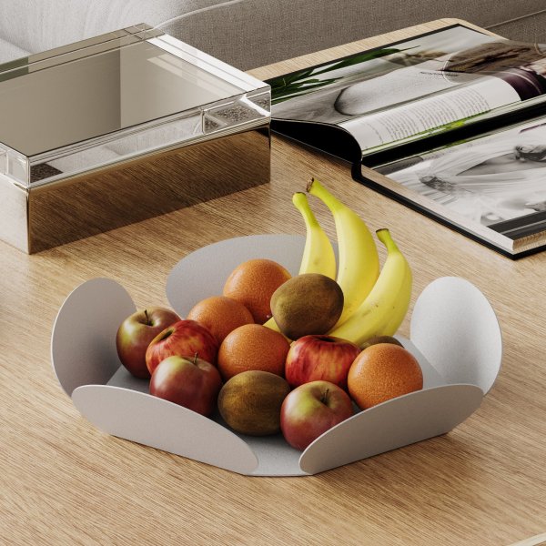 Dekorative Schale Rodos - Hellgrau Dekorative Schale Rodos - Hellgrau