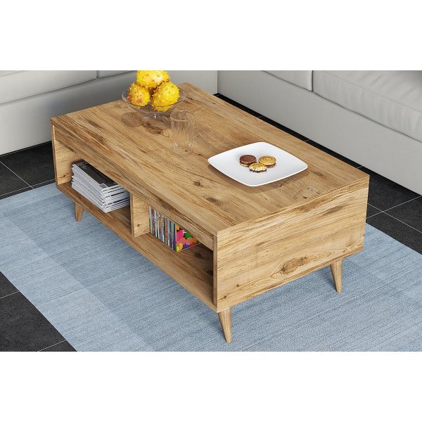 Meyli Couchtisch 90 x 45 cm - Kiefer