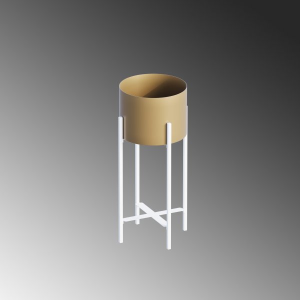 Plato 26 Topf - Wei/Gold