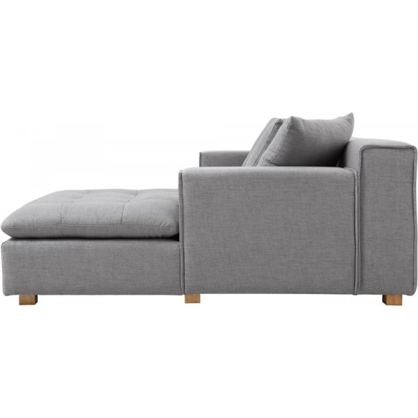 Sofa mit Diwan-Graustoff - Sake