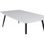 Paradis Couchtisch 120 x 70 cm - Wei/Schwarz