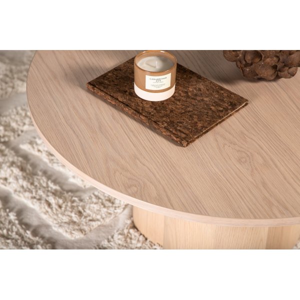 Couchtisch Ø80 cm weiß getüncht - Olivia Couchtisch Ø80 cm weiß getüncht - Olivia