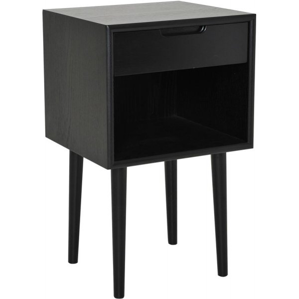 Emma Nachttisch XL - Schwarzes Eichenfurnier