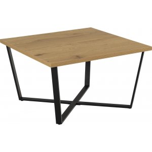 Amble Couchtisch 75 x 75 cm - Eiche/schwarz