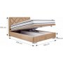 Magic Bettrahmen 160x200 cm - Beige