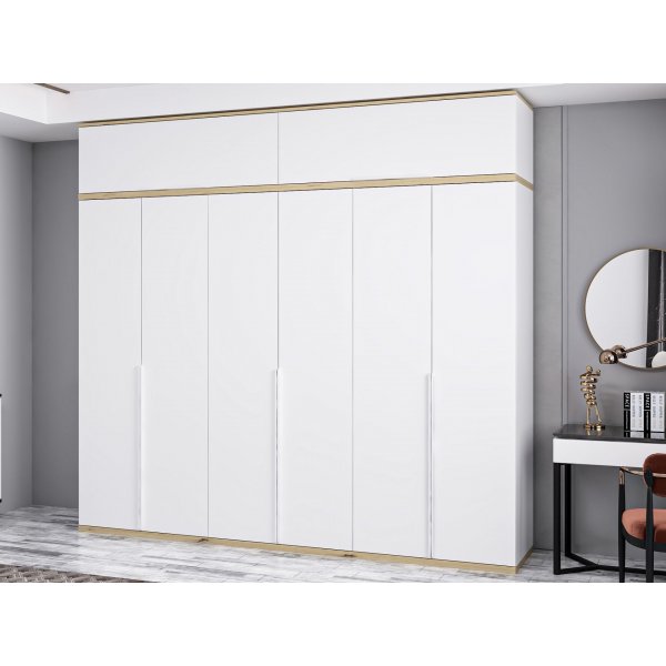 Lyn Kleiderschrank 270 x 52 x 250 cm - Wei�
