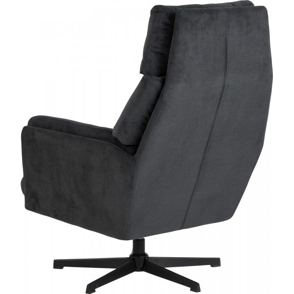 Amsterdam Sessel mit Fuschemel - Grau